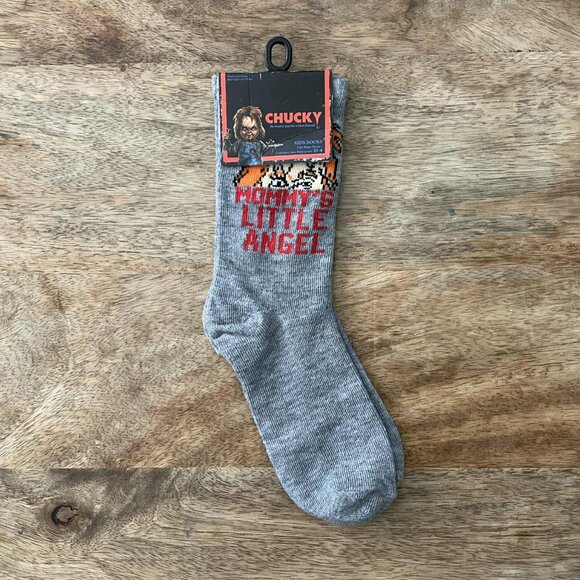 5/$20 NEW Kids 10-4 Mommy's Little Angel Halloween Chucky Socks - Picture 1 of 4